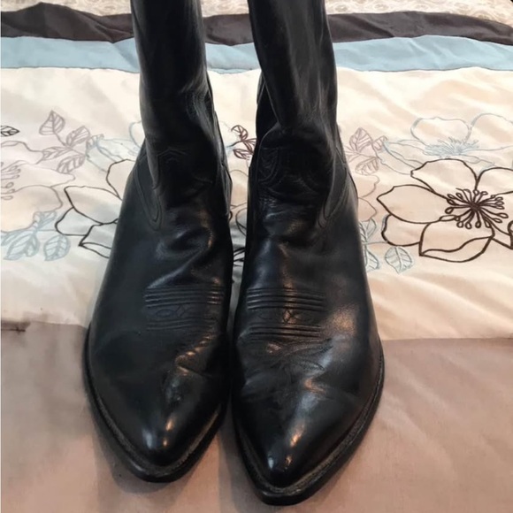 Tony Lama Other - Tony Lama Black Leather Men's Boots